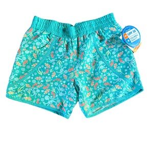 Columbia Kids Aqua Blue Patterned Shorts